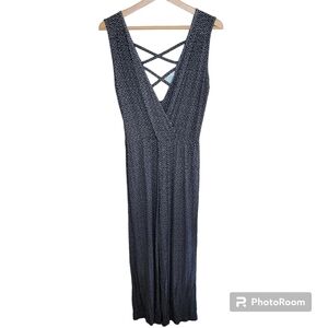 NWT Stitch Fix Loveappella | Ciara Knit Jumpsuit in Black & White Size Large